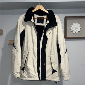 Vintage 90s Nautica Men's‎ Black and White Jacket